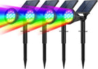 Greenhaus Gardening Solar Spot Lights with Waterproof LED Design