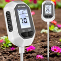 Greenhaus Gardening Digital Soil Meter for pH, Moisture, Temperature & Light