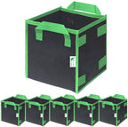 Greenhaus Gardening Square Heavy-Duty Fabric Pots for Square Foot Gardening