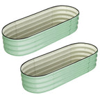 Greenhaus Gardening 2-Pack 4.5 × 2 × 1 ft Galvanized Raised Garden Beds