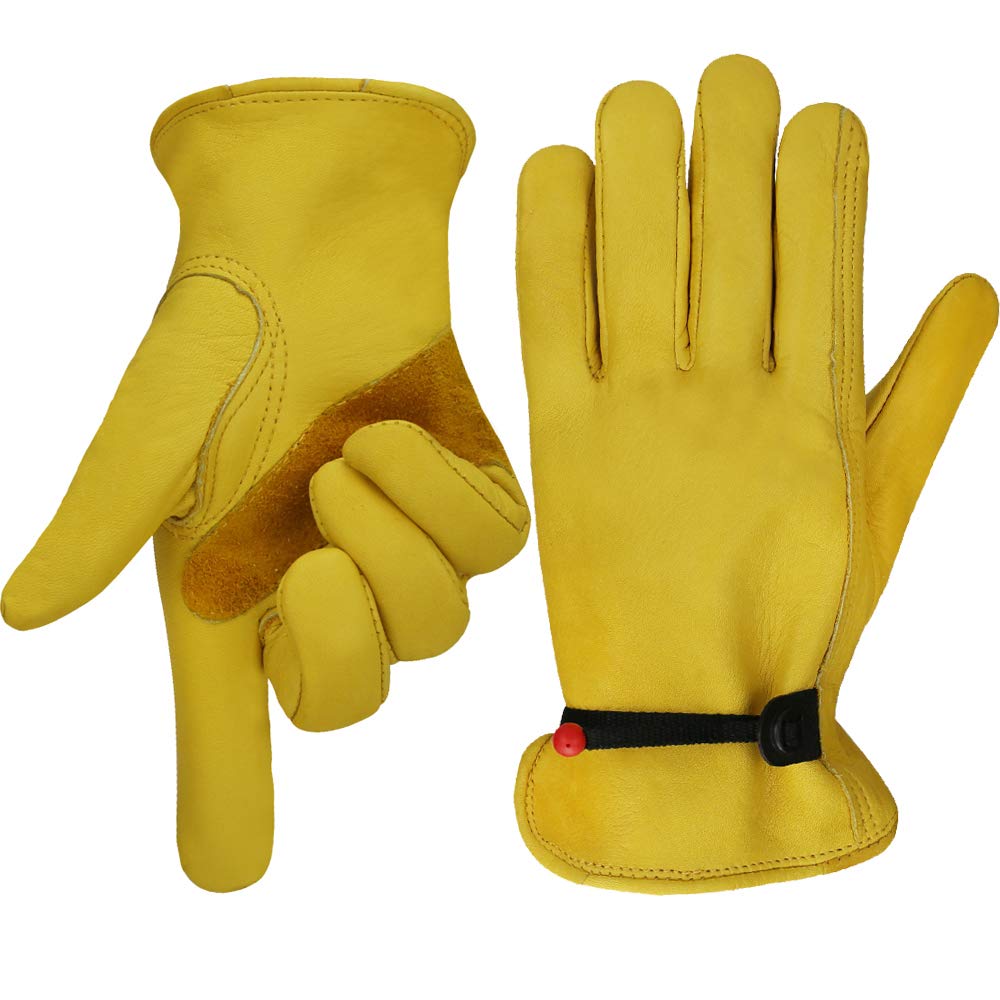Greenhaus Gardening Multi-Purpose Leather Work Gloves for Everyday Use