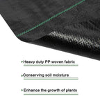 Greenhaus Gardening Commercial-Grade Weed Barrier Ground Cover