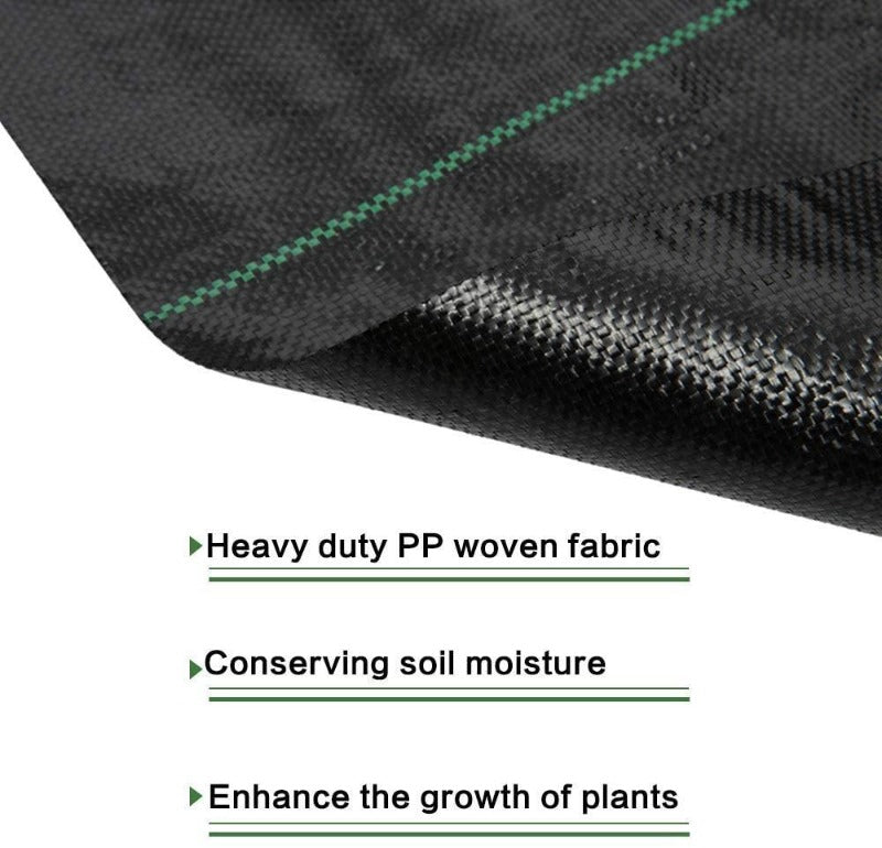 Greenhaus Gardening Breathable Landscape Fabric for Weed Suppression