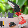 Greenhaus Gardening Handheld Mini Chainsaw for Tree Pruning and Wood Cutting