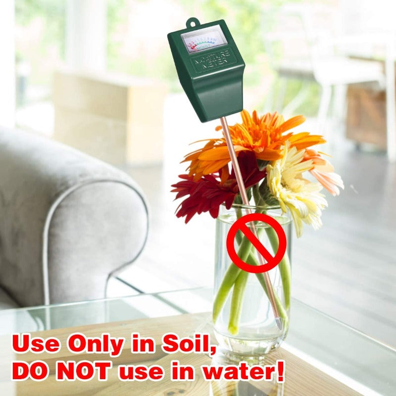 Greenhaus Gardening Soil Hygrometer Sensor for Gardens, Lawns & Potted Plants