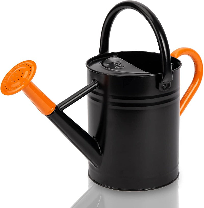 Greenhaus Gardening Decorative Metal Watering Can for Indoor Plants and Gardens