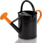 Greenhaus Gardening Metal Plant Watering Can with Removable Rainwater Spout