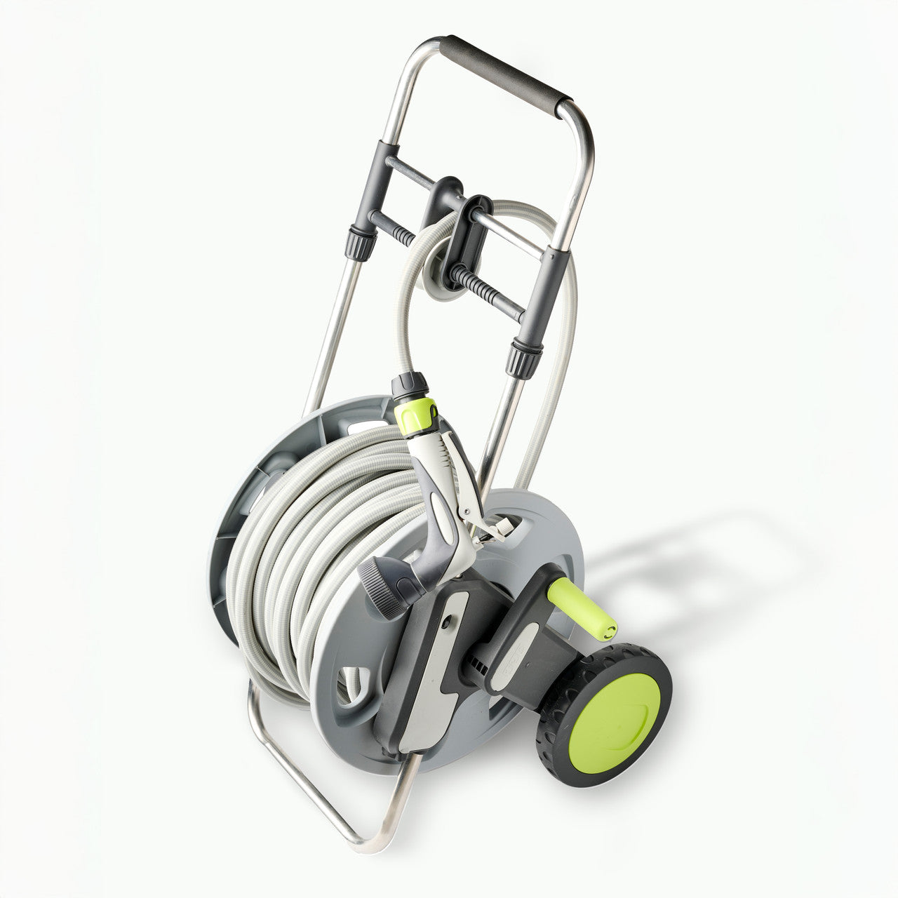 Greenhaus Gardening Hose Reel Cart with Tough Lightweight 100ft Hose