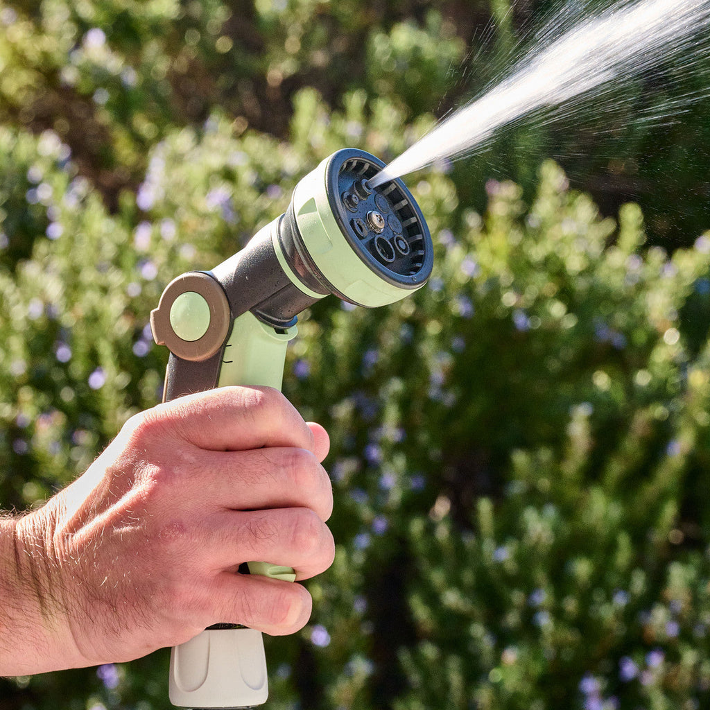Greenhaus Gardening 8-Pattern Spray Nozzle for Watering, Rinsing & Patio Cleanup