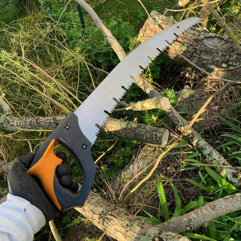 Greenhaus Gardening Arborist Pruning Saw with Tri-Cut Teeth and Rakers