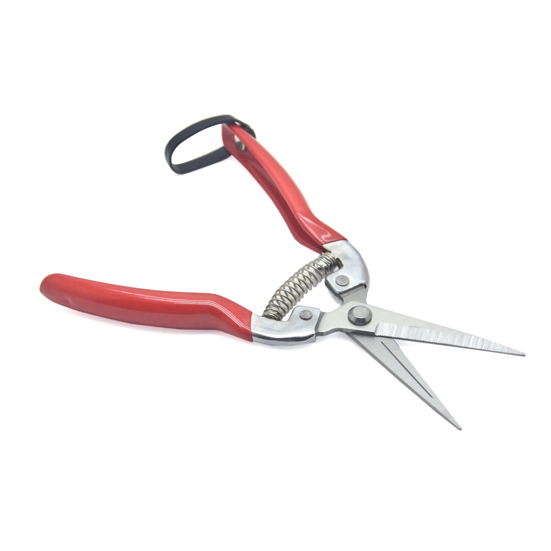 Greenhaus Gardening Industrial Garden Snips for Flowers, Herbs and Fruit Harvesting with Carbon Steel Blades