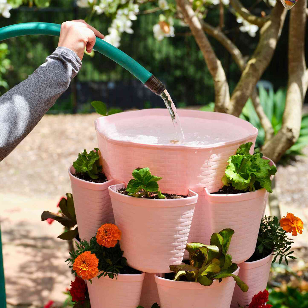 Greenhaus Gardening Vertical Planter Food-Safe 7-Tier Planter