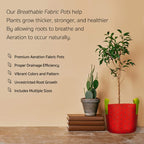Greenhaus Gardening Patterned Plant Grow Bags for Outdoor Container Gardening