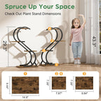 Greenhaus Gardening Plant Stand with Adjustable Grow Lights