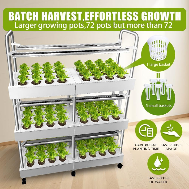 Greenhaus Gardening Indoor Hydroponic Garden with 32L Water Reservoir