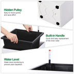 Greenhaus Gardening 30-Inch Indoor Outdoor Planter Set with Inner Buckets