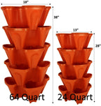 Greenhaus Gardening Vertical Planter for Strawberries, Herbs and Flowers
