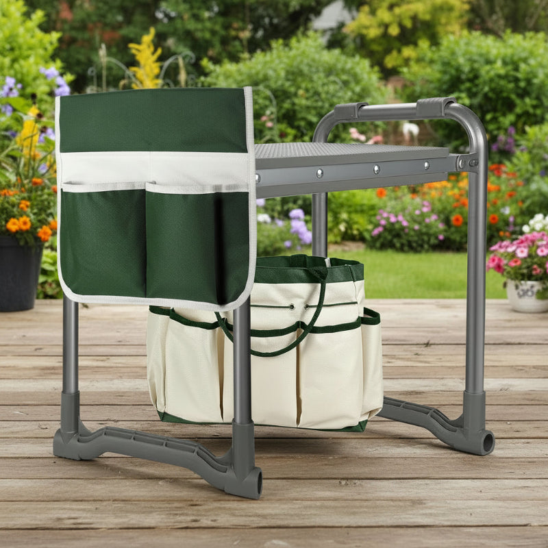 GreenHaus Gardening Multi-Function Garden Seat for Planting & Weeding