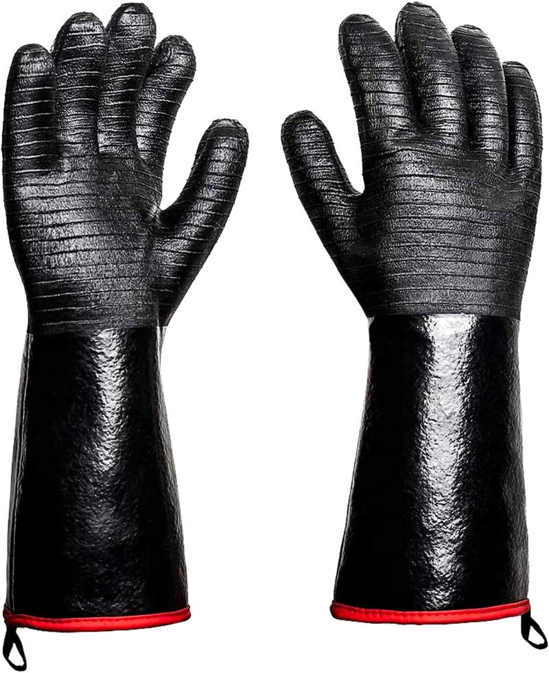 Greenhaus Gardening Heat Resistant BBQ Gloves for Smoking and Grilling