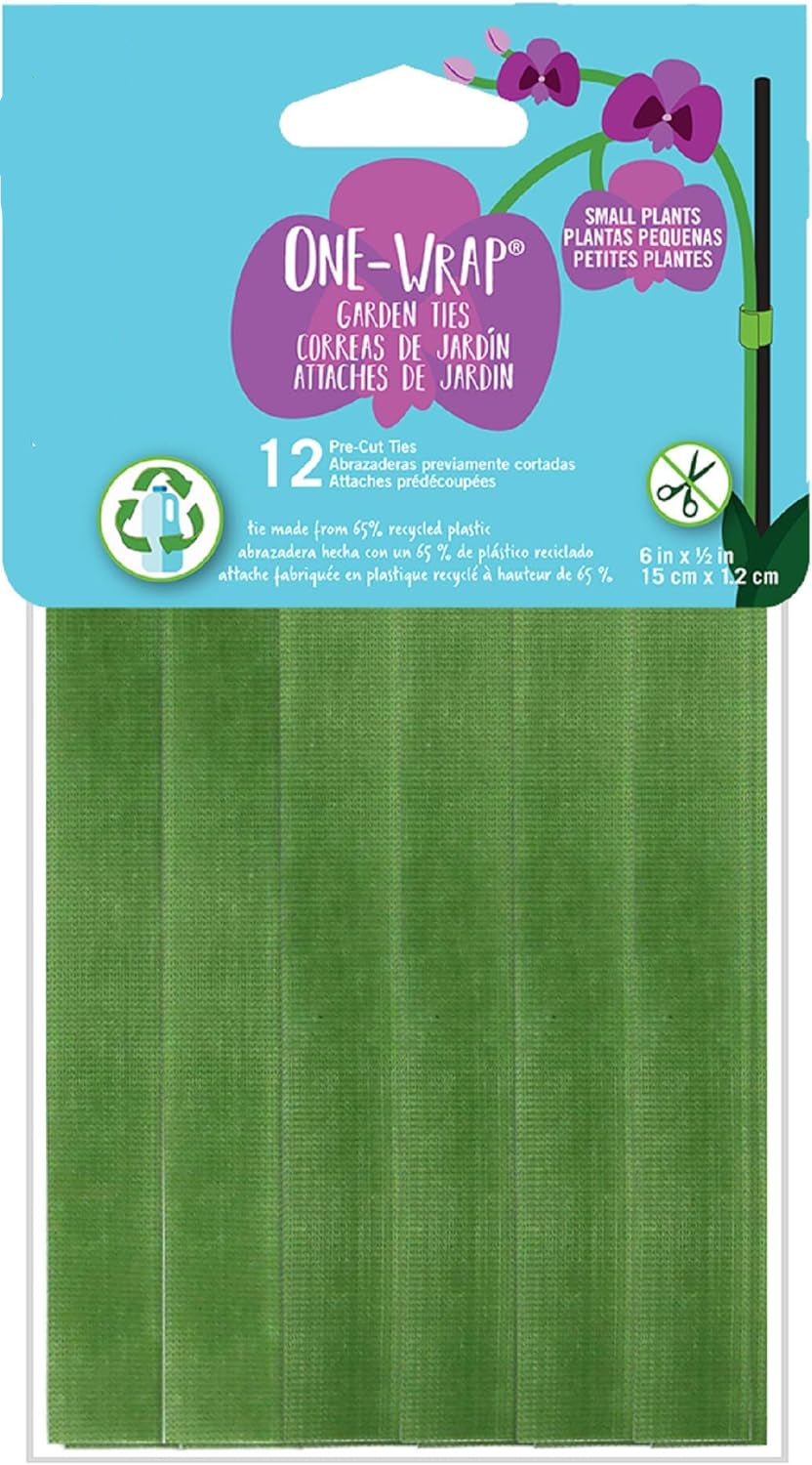 Greenhaus Gardening Adjustable Hook & Loop Plant Support Tape for Climbing Plants