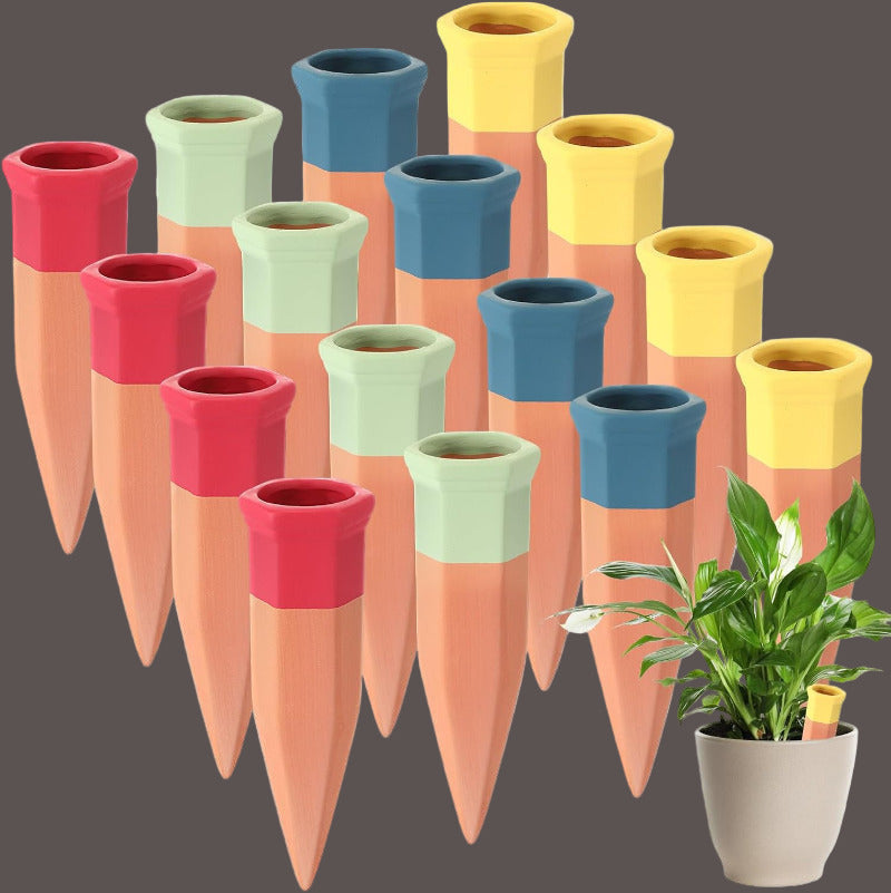 Greenhaus Gardening Slow Release Watering Stakes for Potted Plants