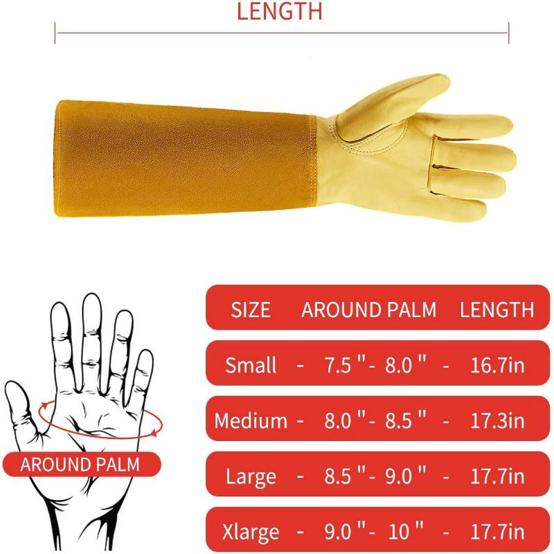 Greenhaus Gardening Elbow-Length Gardening Gloves for Yard Work