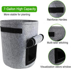 Greenhaus Gardening Vegetable Grow Bags with Side Harvest Access Window