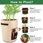 Greenhaus Gardening Fabric Garden Grow Bags Mix for Vegetables and Herbs