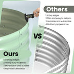 Greenhaus Gardening 2-Pack 6 × 3 × 1 ft Oval Galvanized Raised Garden Beds