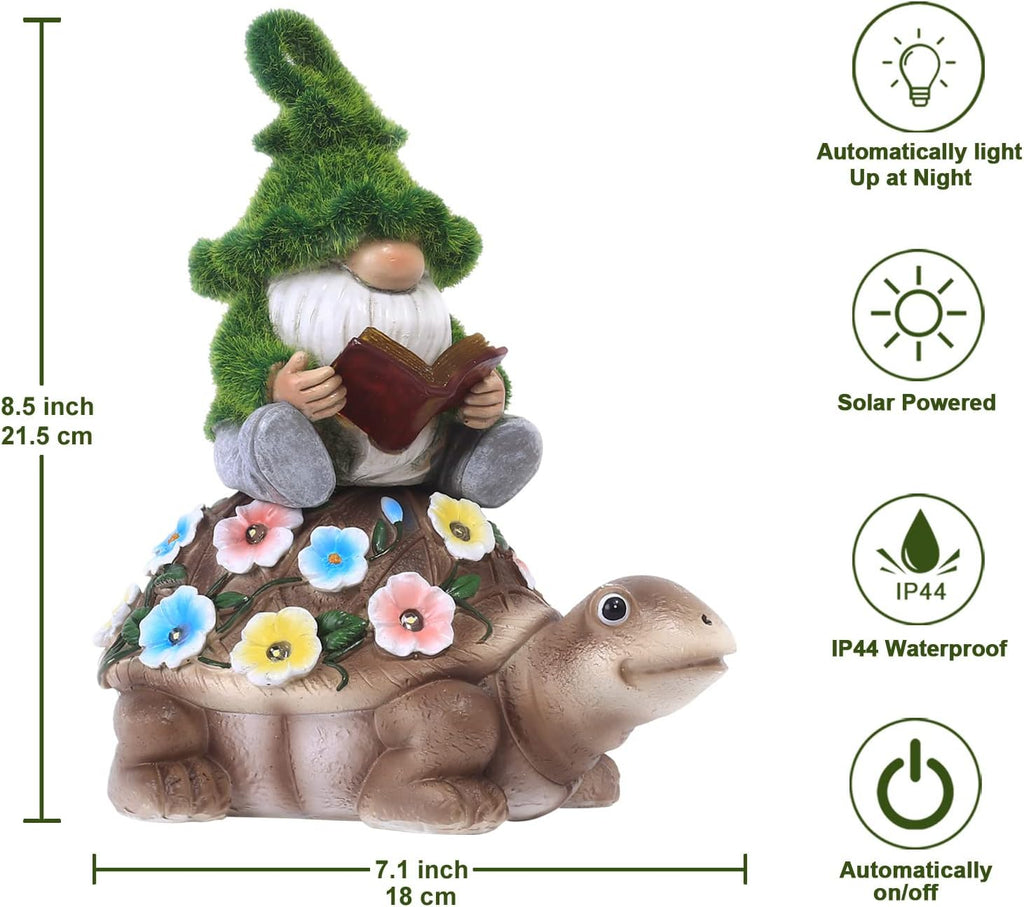 Greenhaus Gardening Solar Garden Statue with LED Light