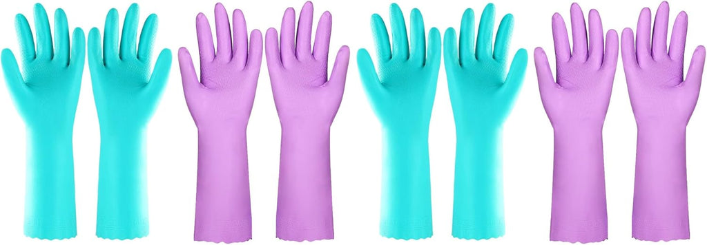 Greenhaus Gardening Reusable Cleaning Gloves, Latex-Free with Cotton Lining, 2 Pairs