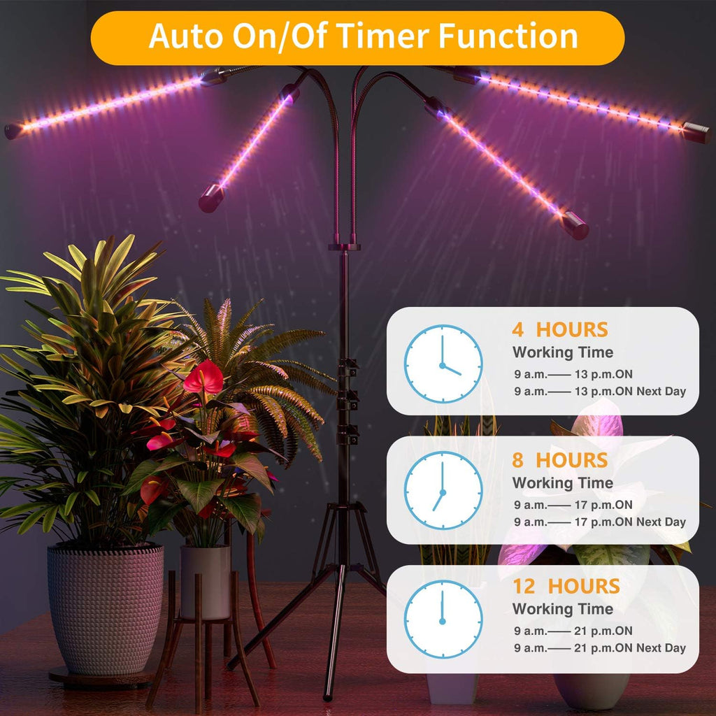 Greenhaus Gardening Full Spectrum Grow Light with Adjustable Tripod Stand
