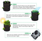 Greenhaus Gardening Strawberry Grow Bags with 8 Side Planting Pockets