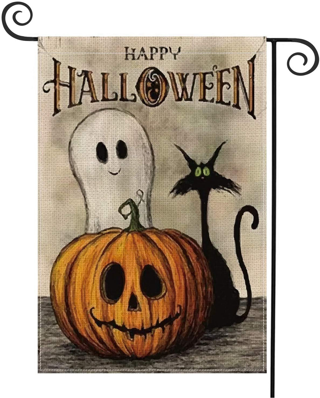Greenhaus Gardening Halloween Vertical Garden Flag for Outdoor Décor