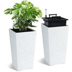 Greenhaus Gardening 21.6-Inch Self-Watering Rectangular Planters Set of 2