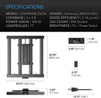 Greenhaus Gardening Bar-Style Grow Light with Samsung EVO LEDs