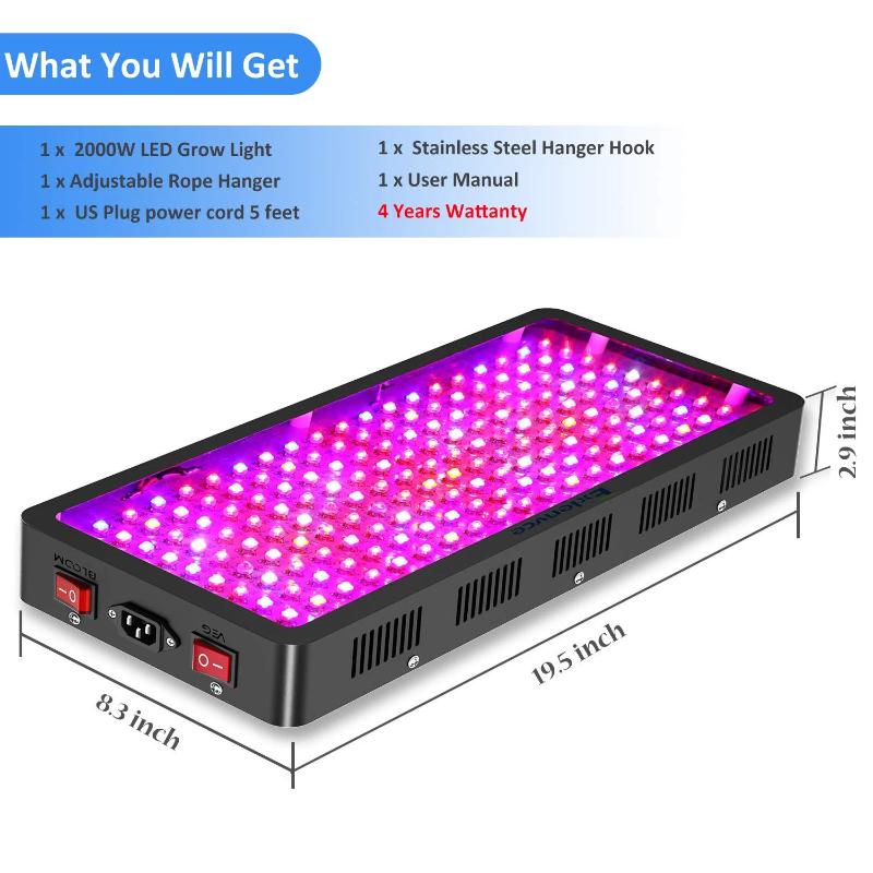 Greenhaus Gardening LED Grow Light with Triple-Chip Technology