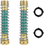Greenhaus Gardening Brass Garden Hose Adapter with Kink-Resistant Protector
