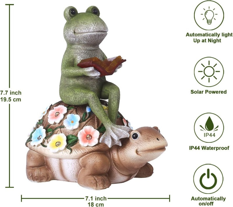 Greenhaus Gardening Solar Garden Statue with LED Light