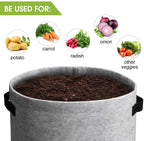 Greenhaus Gardening Heavy-Duty Fabric Grow Bags for Potatoes and Vegetables