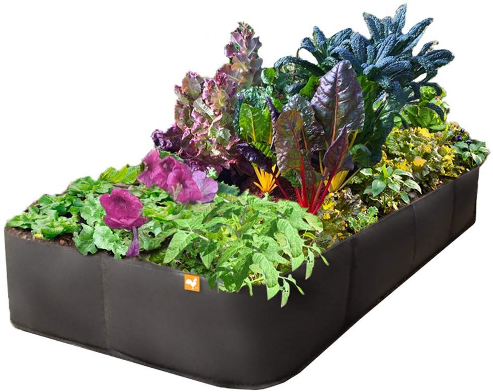 Greenhaus Gardening Breathable Fabric Raised Bed for Fruits Herbs and Plants