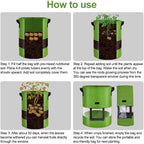 Greenhaus Gardening Portable Fabric Grow Pots for Indoor and Outdoor Gardening