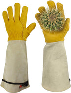 Greenhaus Gardening Adjustable Cuff Pruning Gloves for Yard Work