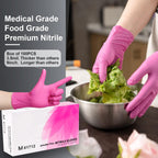 Greenhaus Gardening Disposable Nitrile Exam Gloves, 3.5 Mil, Latex-Free, 100 Count