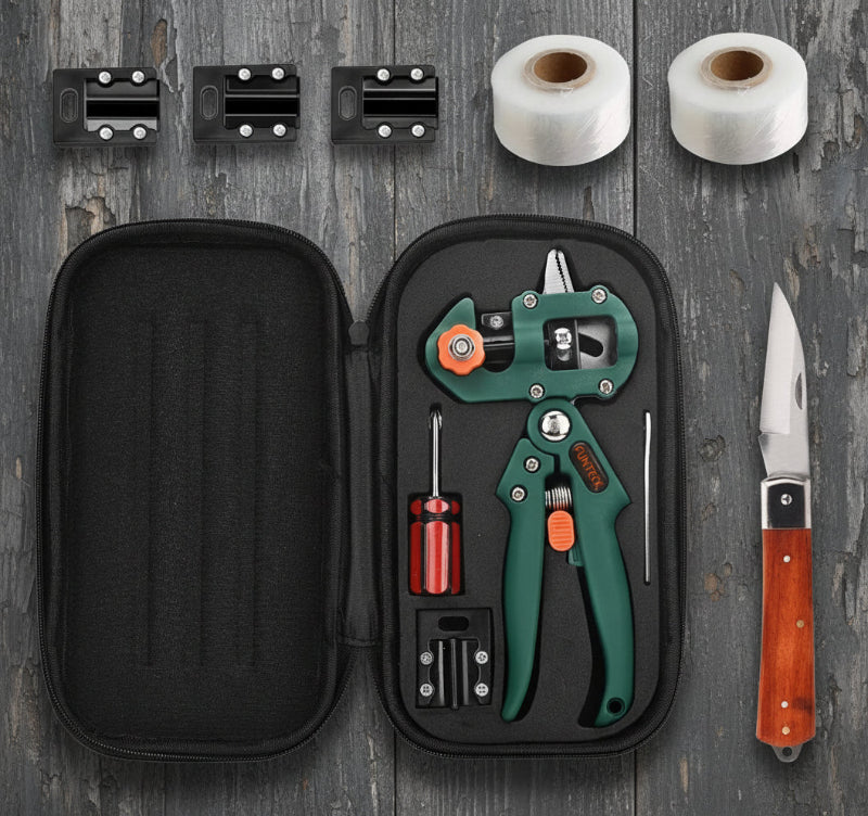 Greenhaus Gardening 2-in-1 Grafting and Pruning Tool Set for Plant Propagation