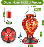 Greenhaus Gardening Glass Nectar Feeder for Hummingbirds