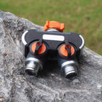 Greenhaus Gardening Garden Hose Splitter with Open-Close Valves
