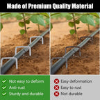 Greenhaus Gardening Heavy-Duty U-Shaped Garden Stakes, 50 Pack