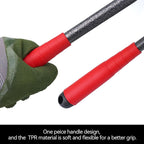 Greenhaus Gardening 6-Piece Heavy-Duty Garden Hand Tool Set with Trowel, Rakes, Hoe & Crack Weeder
