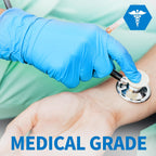 Greenhaus Gardening 4 Mil Blue Nitrile Disposable Gloves for Medical & Food Handling